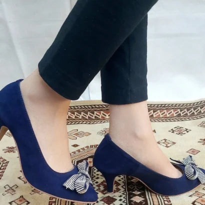 court shoes with bow