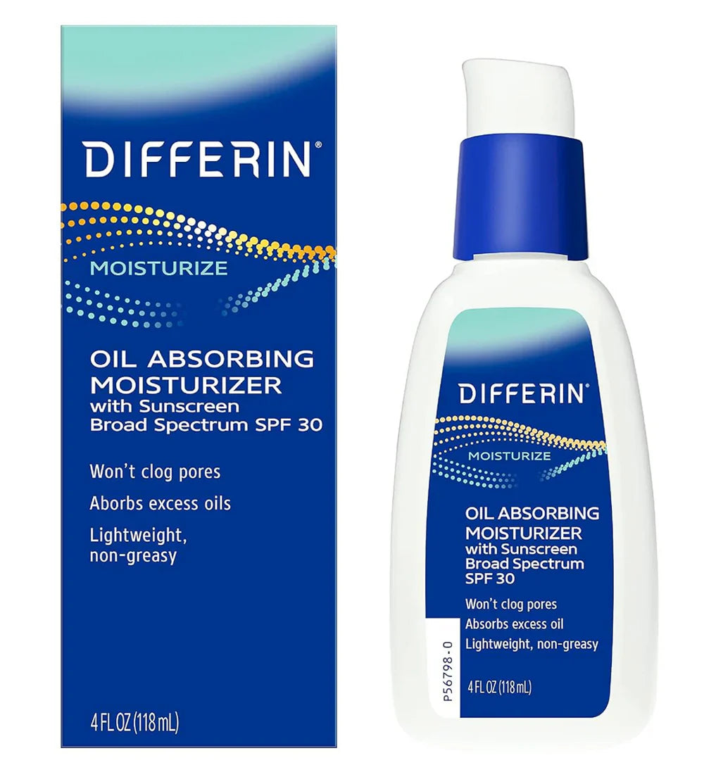 Differin Oil Absorbing Face Moisturizer with SPF 30 118ml