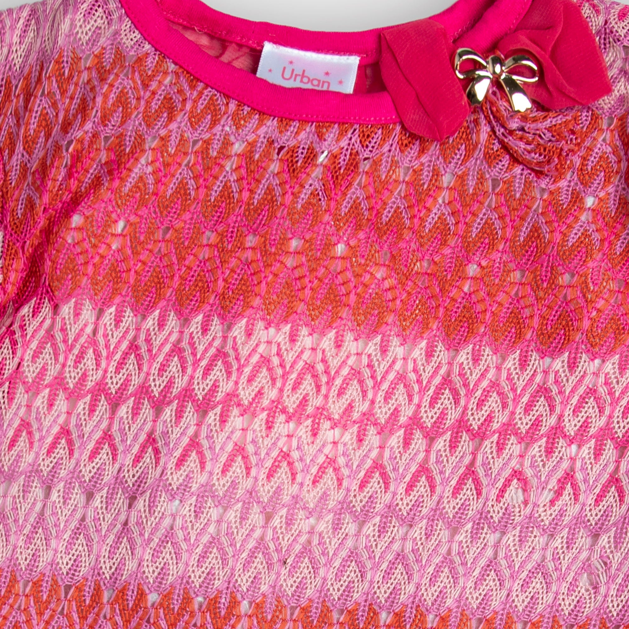 Pink ZigZag Long Tail Top