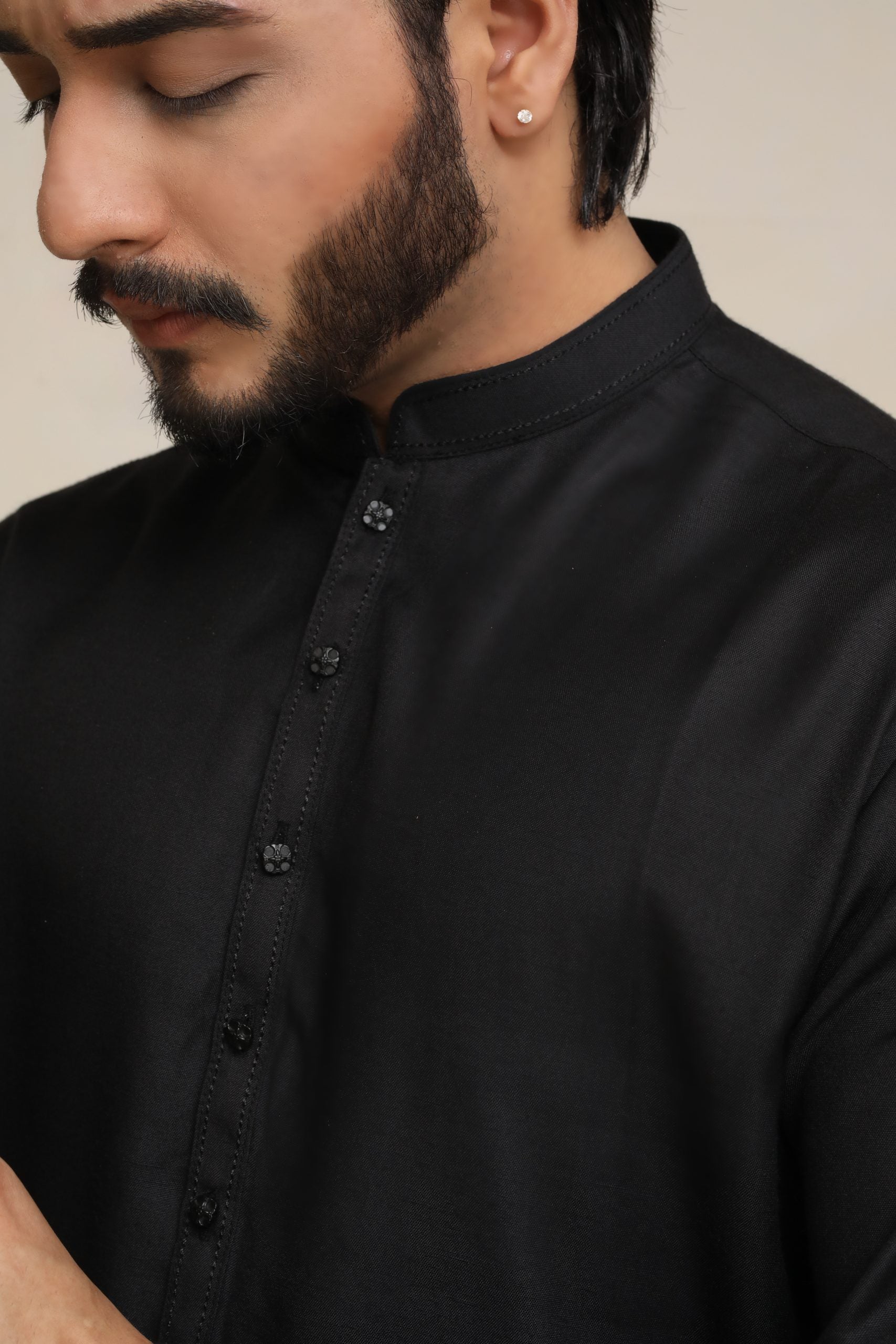 BLACK KURTA PJAMA