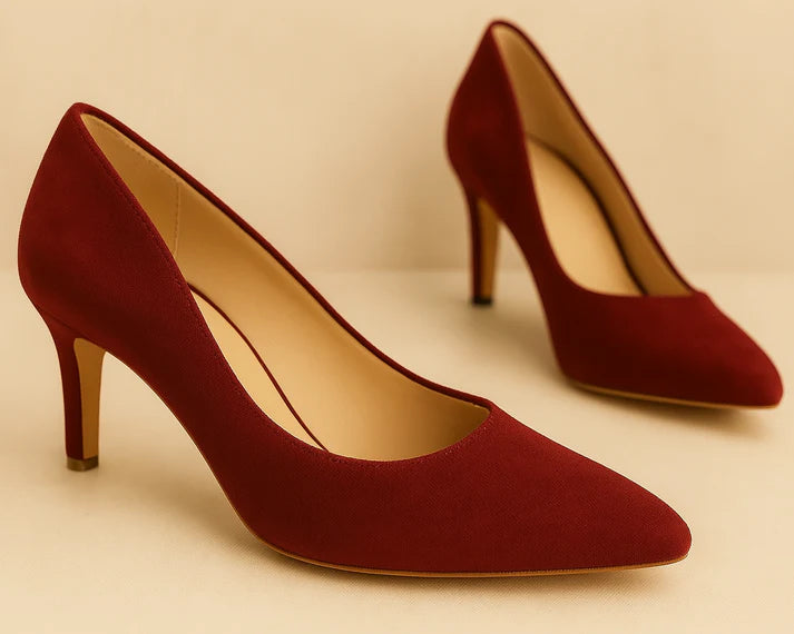 Velvet Court Shoes