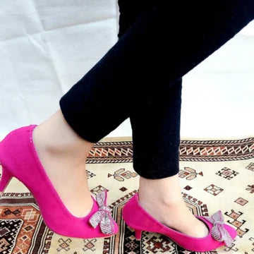 court shoes with bow