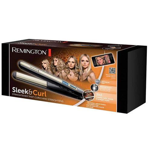 Remington Sleek and Curl S6500 2 in 1 Hair Straightener and Curler - Khayest