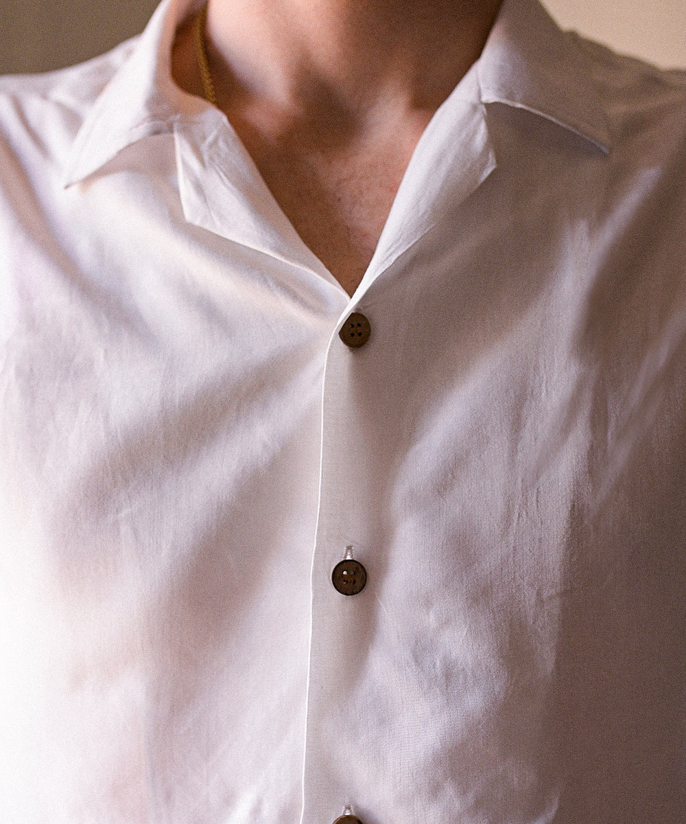 White Multi Embro Shirt: Murray
