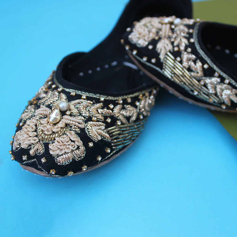 Black Fancy Khussa