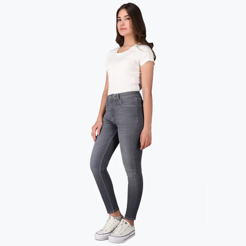 Iris Skinny High Rise Grey Free Fit