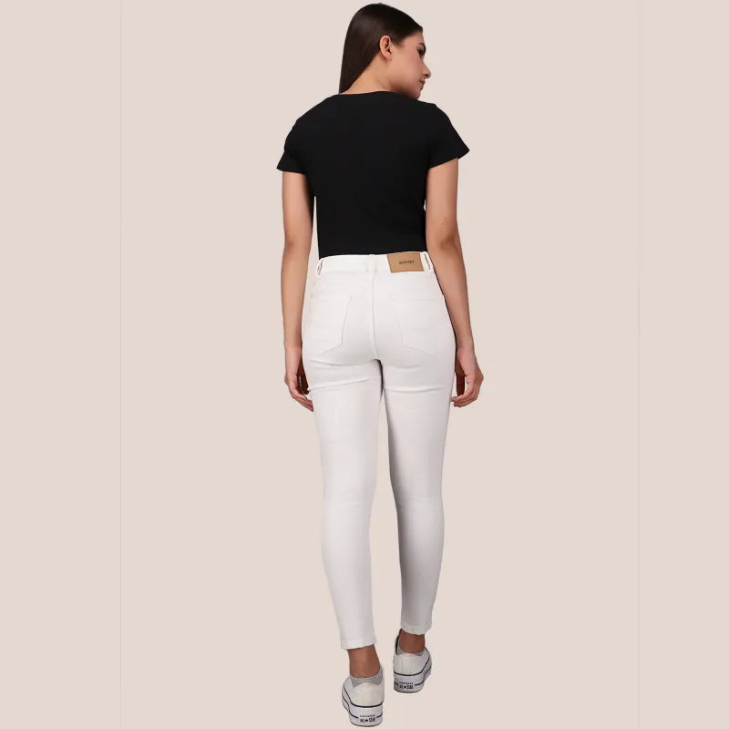 Iris Skinny High Rise Organic White Free Fit