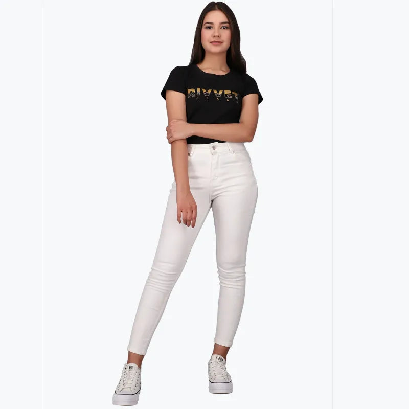 Iris Skinny High Rise Organic White Free Fit