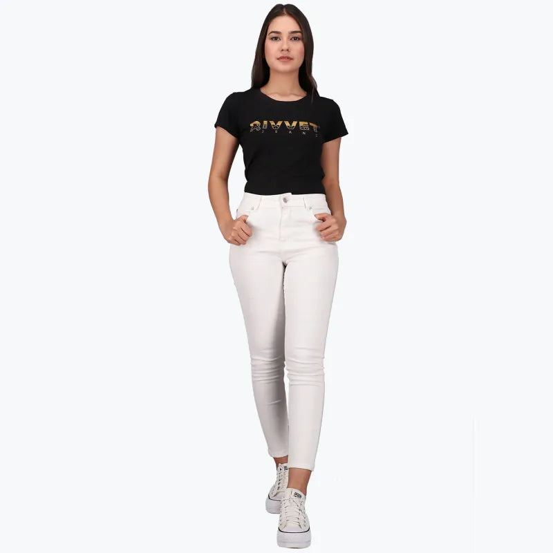 Iris Skinny High Rise Organic White Free Fit