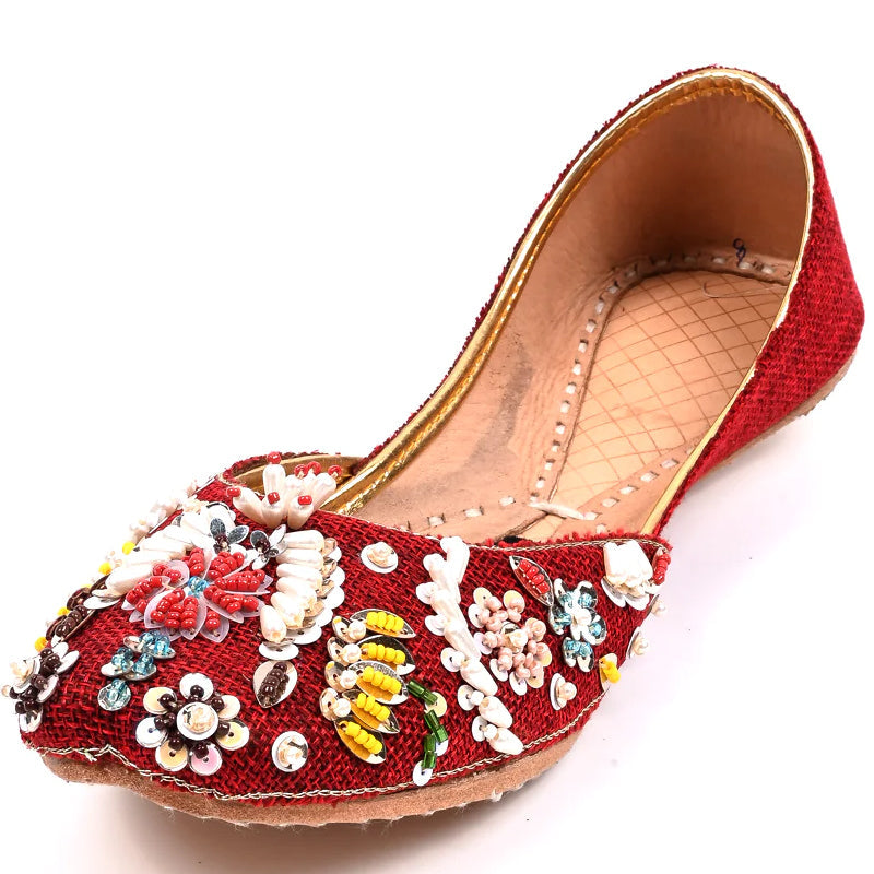 Maroon Fancy Khussa