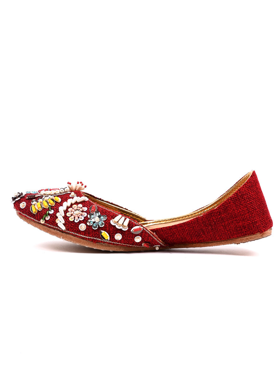 Maroon Fancy Khussa
