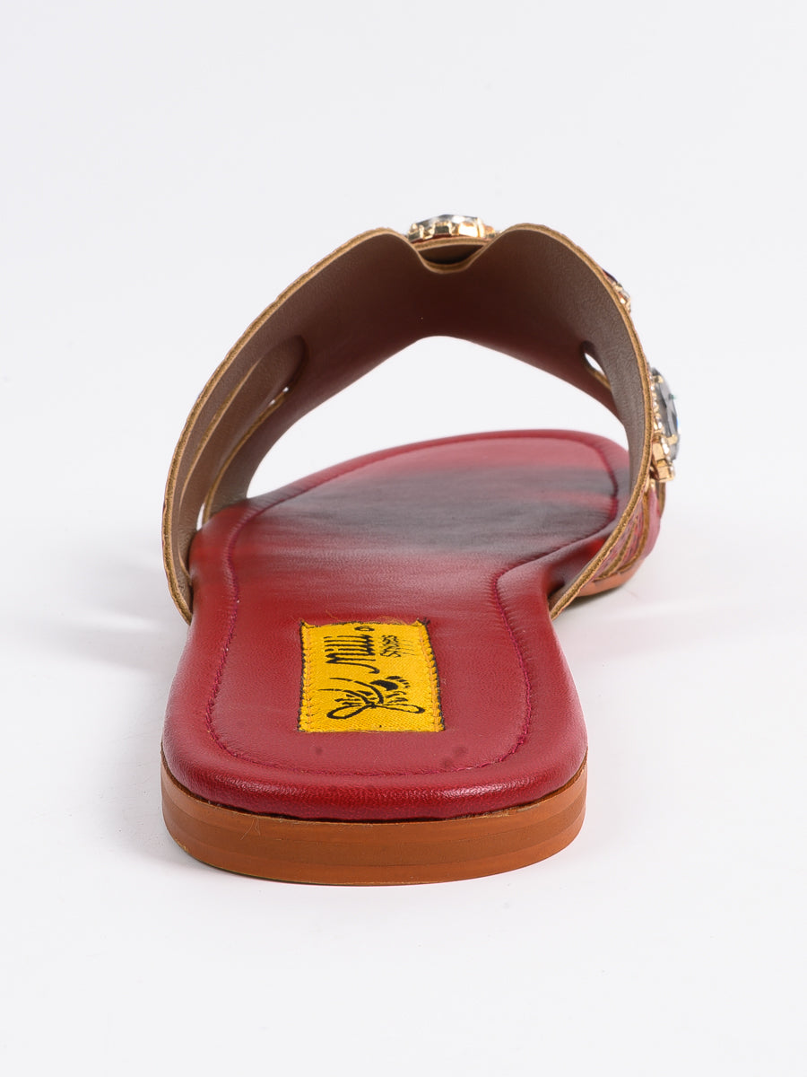 Maroon Fancy synthetic Slippers For Women's