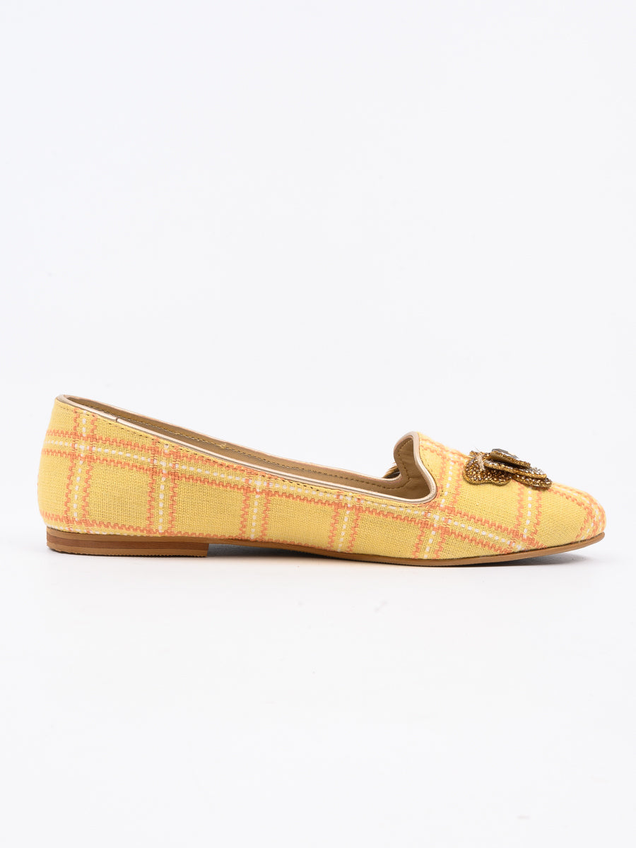 Yellow Synthetic Pumps For Women's