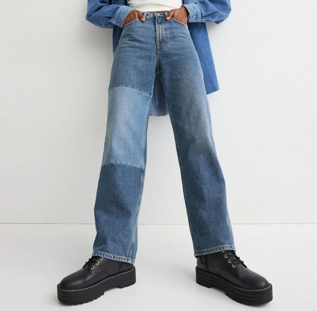 H&m two 2025 tone jeans