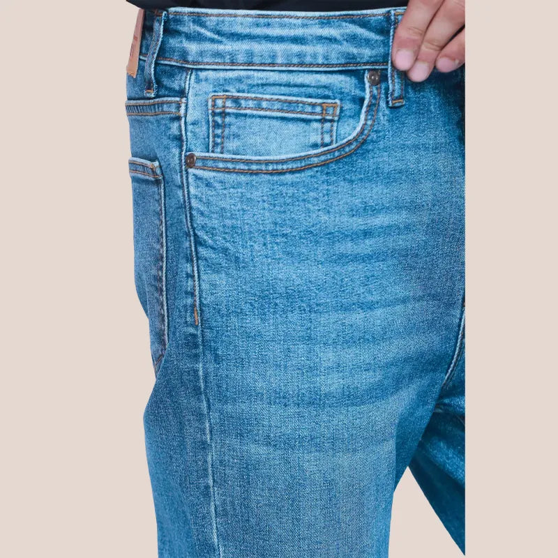 James Tapered Blue Jeans
