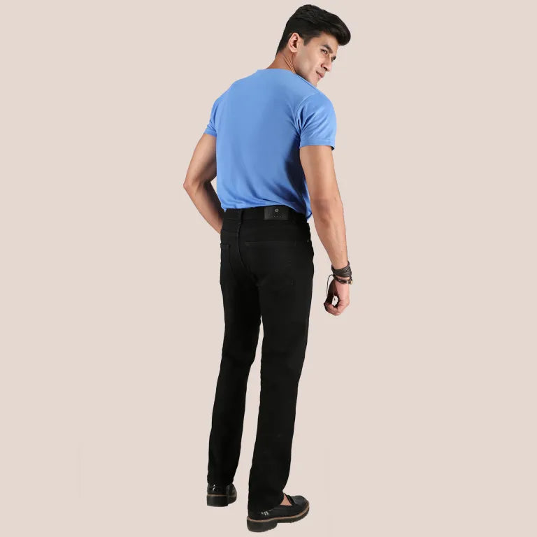 Parker Solid Black Straight Free Fit