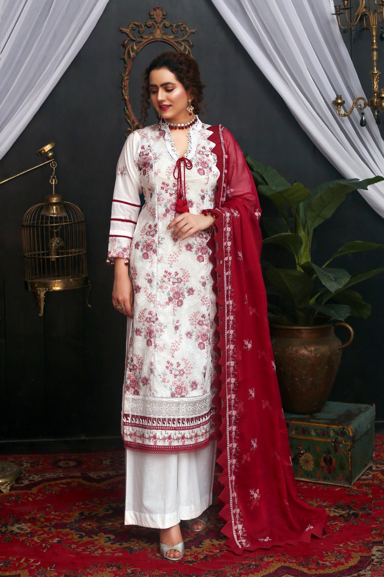 3 PC - Embroidered Lawn Suit